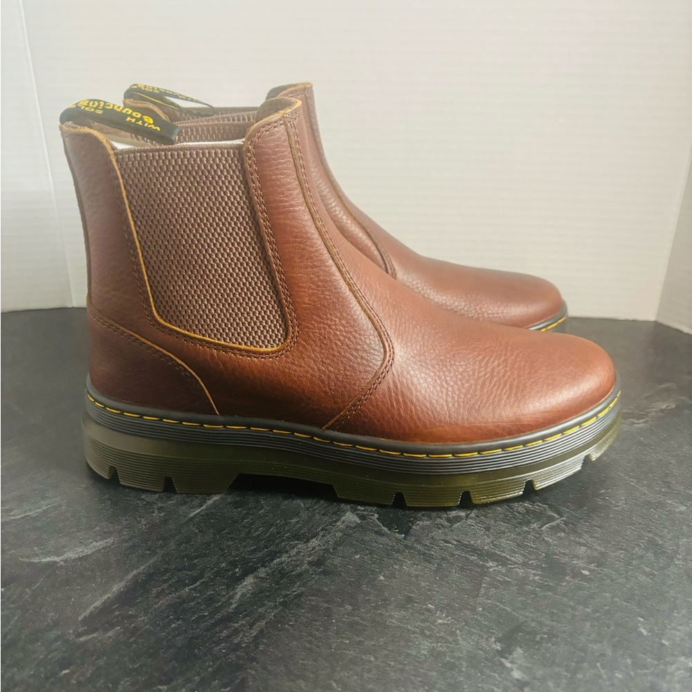 Dr Martens Embury Ambassador cashew color Chelsea boots sz 9M/10W NEW w/box
